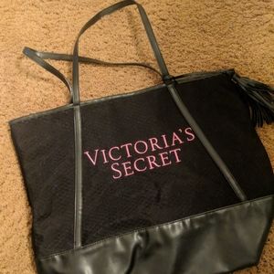 Victoria's Secret Mesh Tote Bag with Tassel NEW
